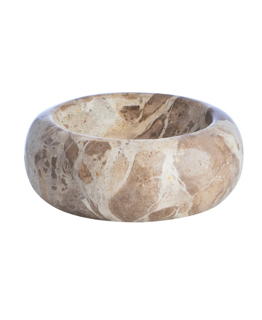 Santino Chocolate Marble Trinket Bowl