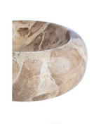 Santino Chocolate Marble Trinket Bowl