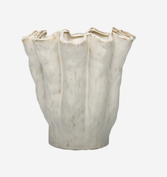 Coralie Medium Glazed Ceramic Vase