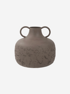Alora Brown Textured Metal Vase Large