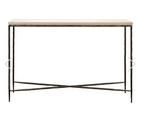R V Astley Walter Console Table Burnt Bronze & Marble