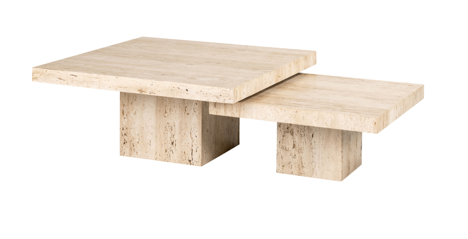 Coffee table La Cantera beige (Set of 2)