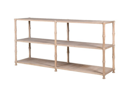 Beckley Oak 3 Tier Console Table