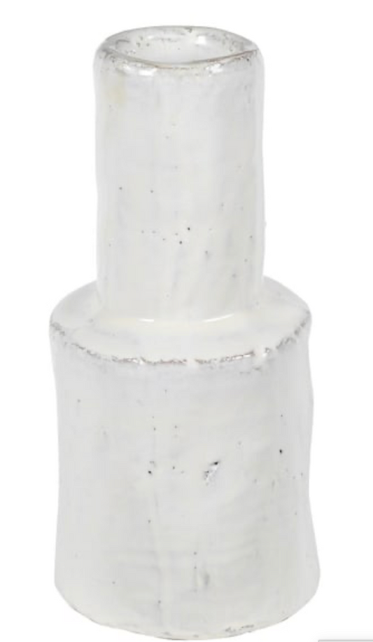 Small White Runny Glaze Vase