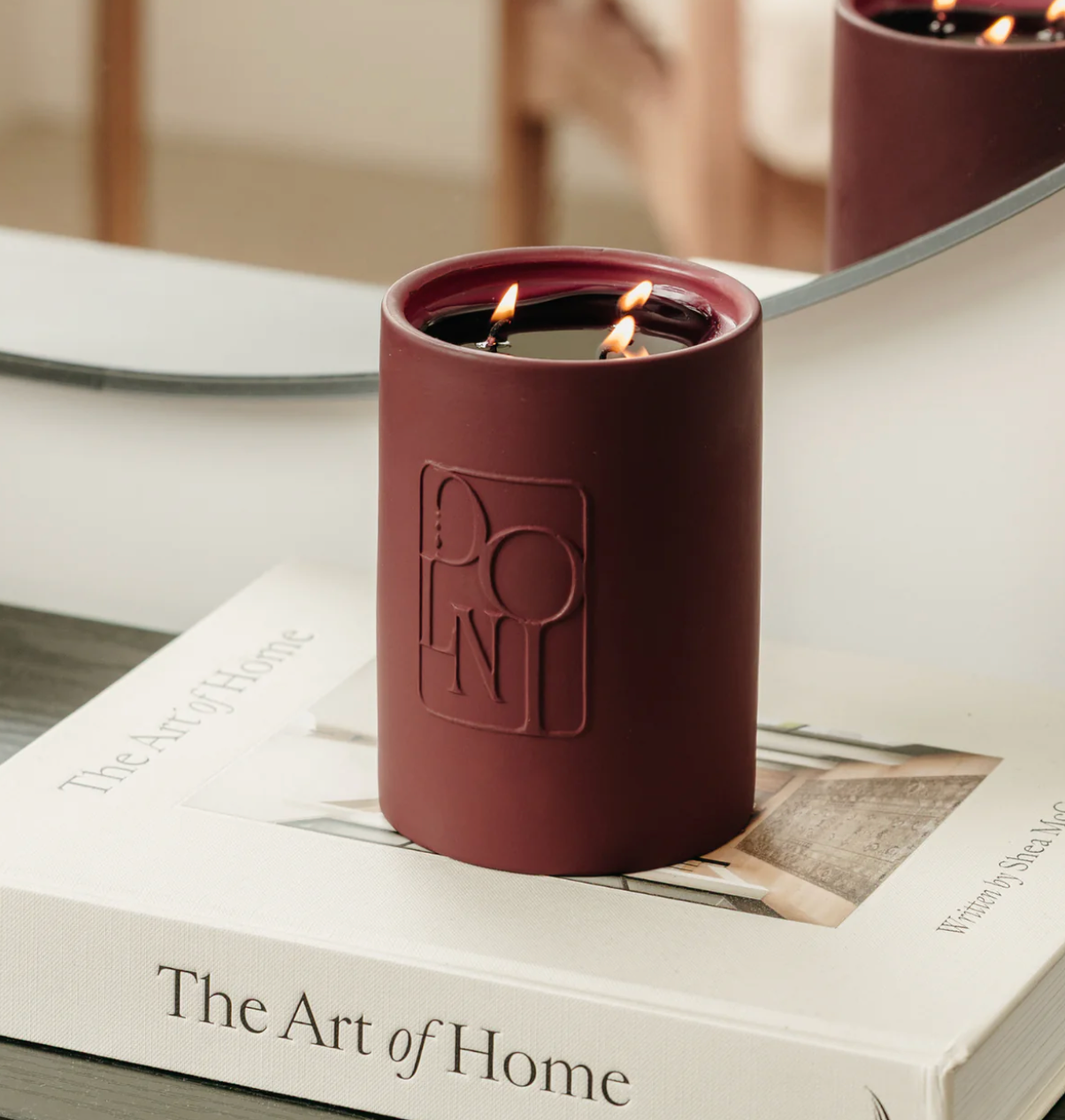 Dolni Large Ceramic 600g Cherry Candle