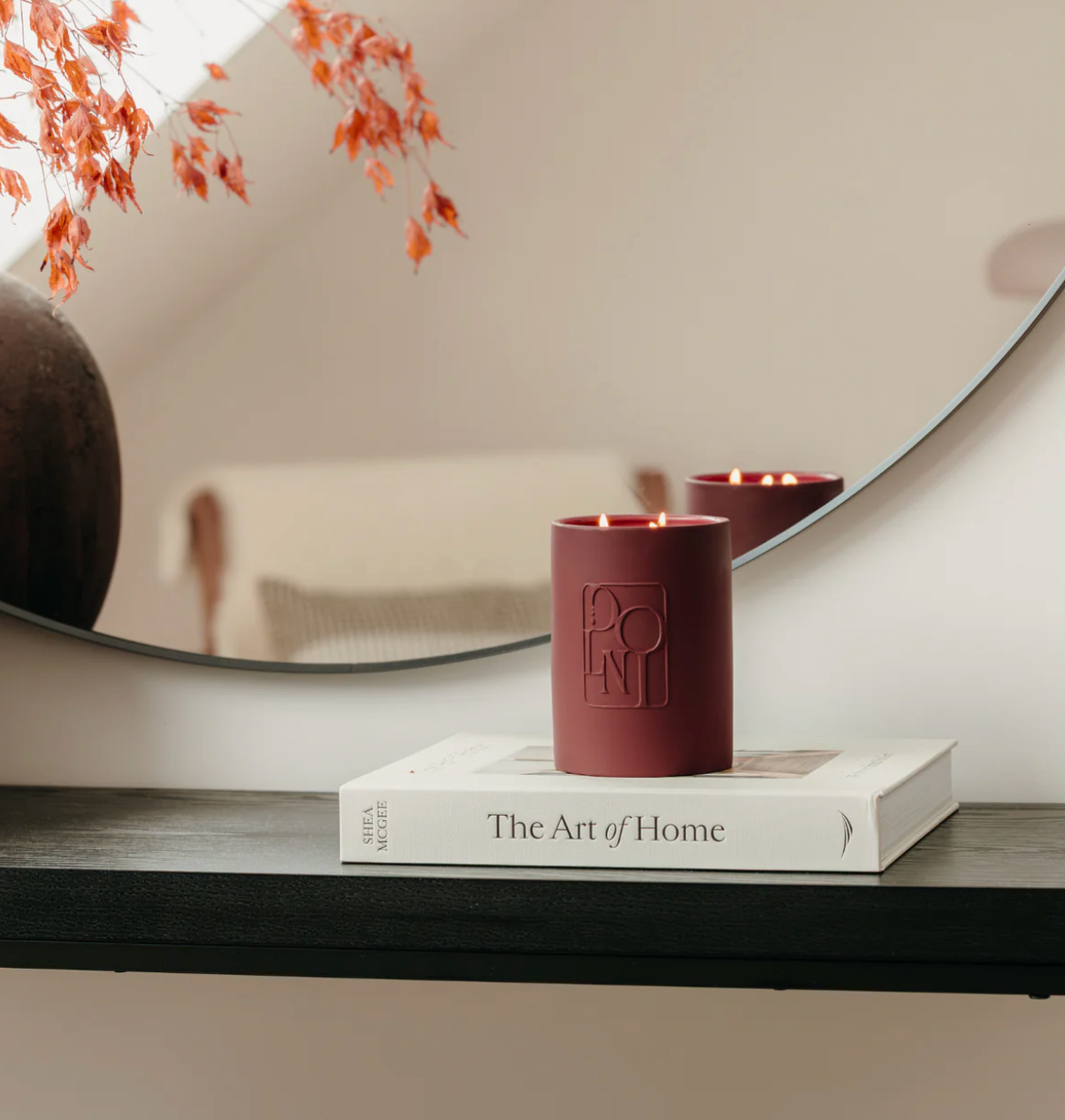 Dolni Large Ceramic 600g Cherry Candle