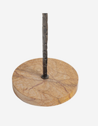 Rutland Floor Lamp with Marble Base & Scallop Shade