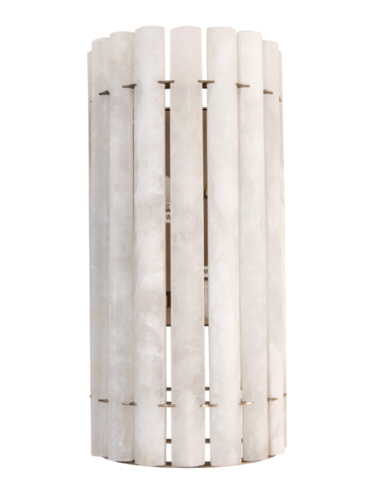 Alabaster Wall Light Fluted