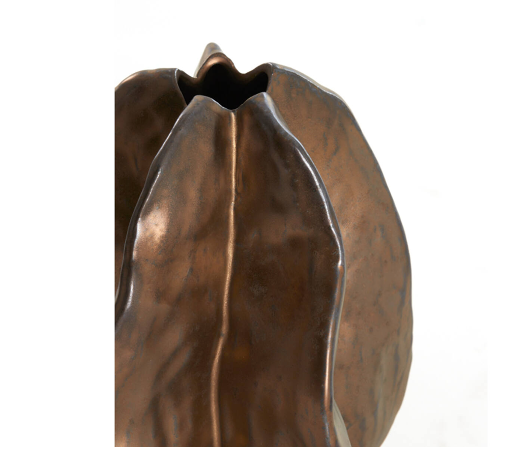 Idrua Large Vase - Matt Copper