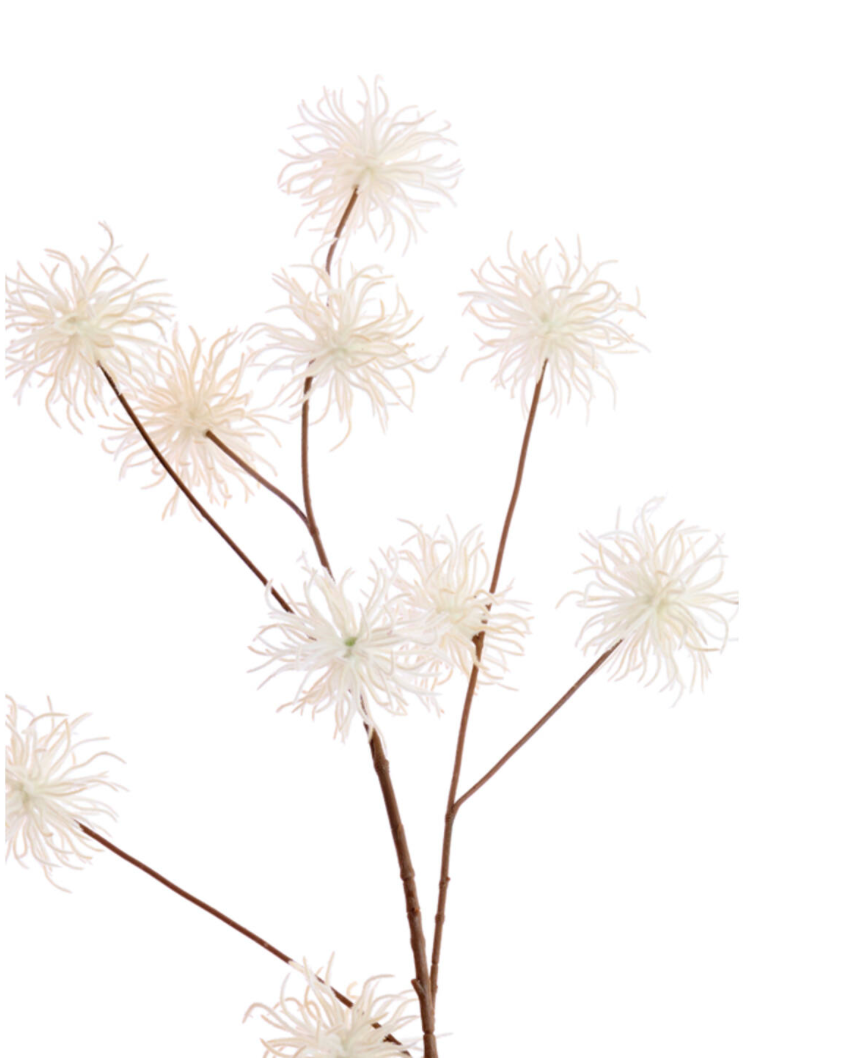 Faux Spider Chrysanthemum Branch Stem