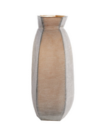 Veliko Dark Brown Glass Vase - Tall