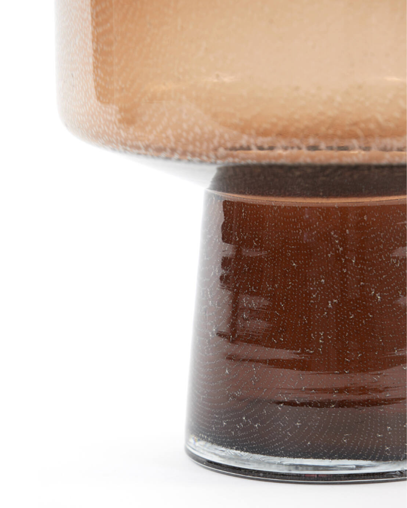 Trasmo Brown Glass Vase - Petit