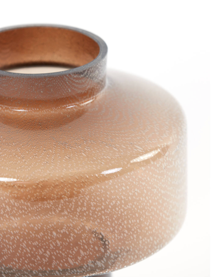 Trasmo Brown Glass Vase - Petit