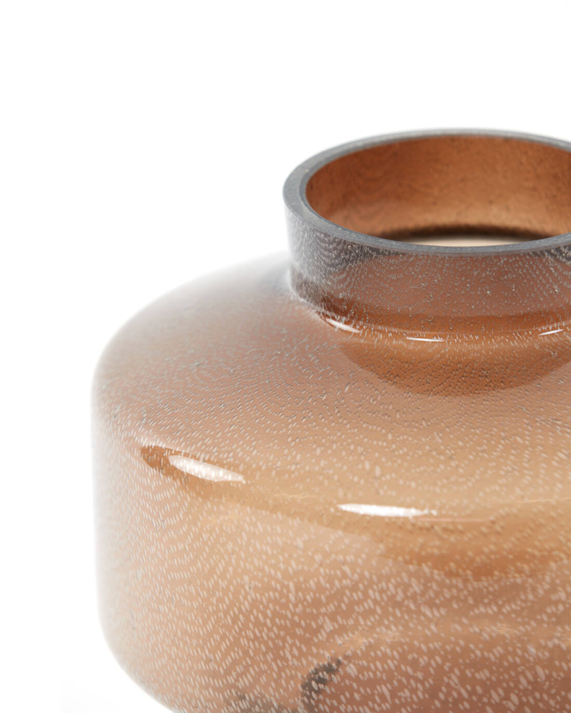 Trasmo Brown Glass Vase - Petit