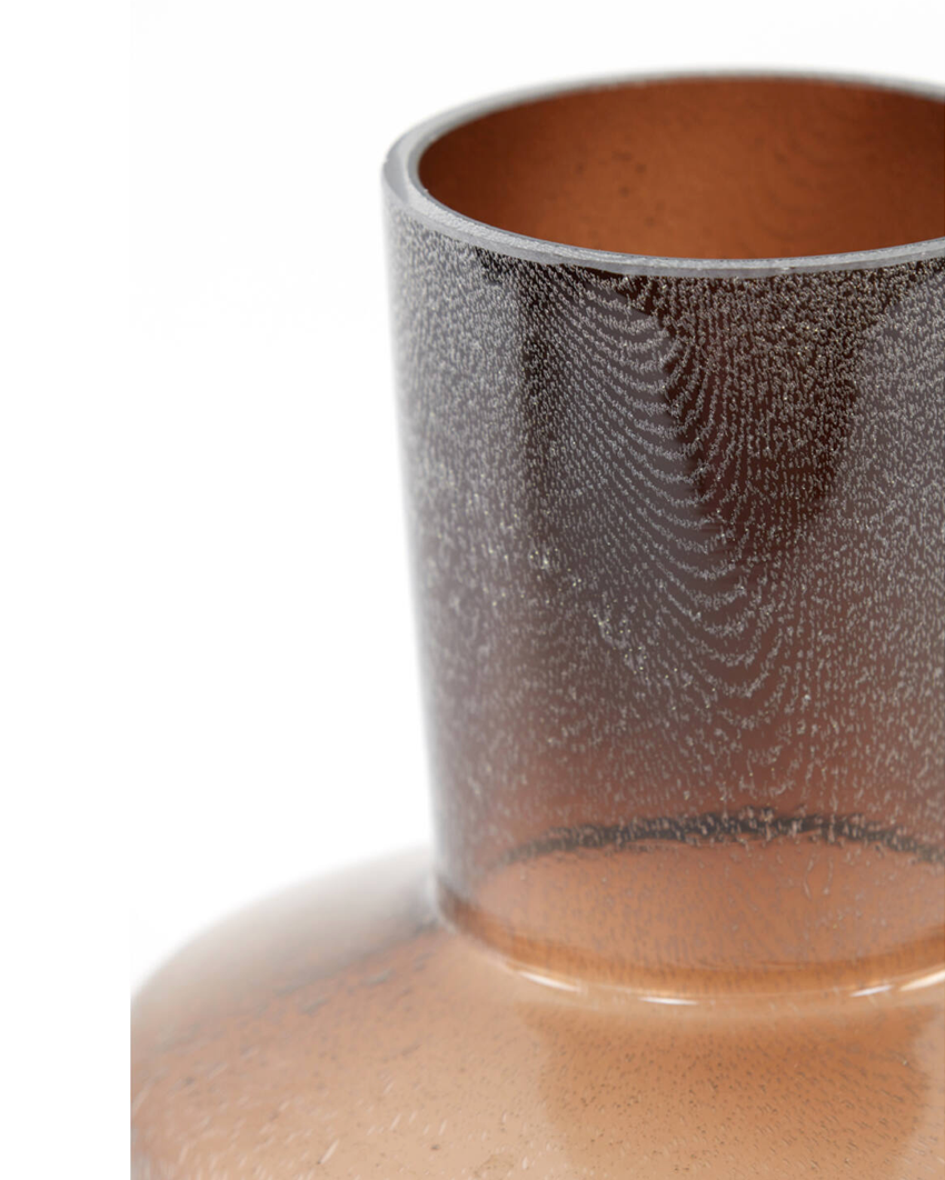 Trasmo Brown Glass Vase - Tall