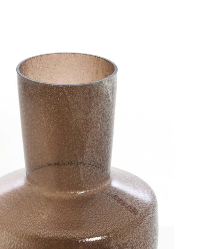 Trasmo Brown Glass Vase - Tall
