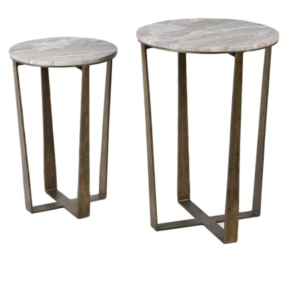 Set of 2 Toronto Marble Side Tables