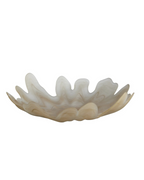 Galene Fluted Natural Glass Plate