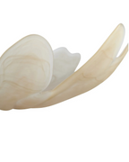 Galene Fluted Natural Glass Plate