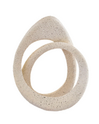 Broc Cream Textured Loop Sculpture
