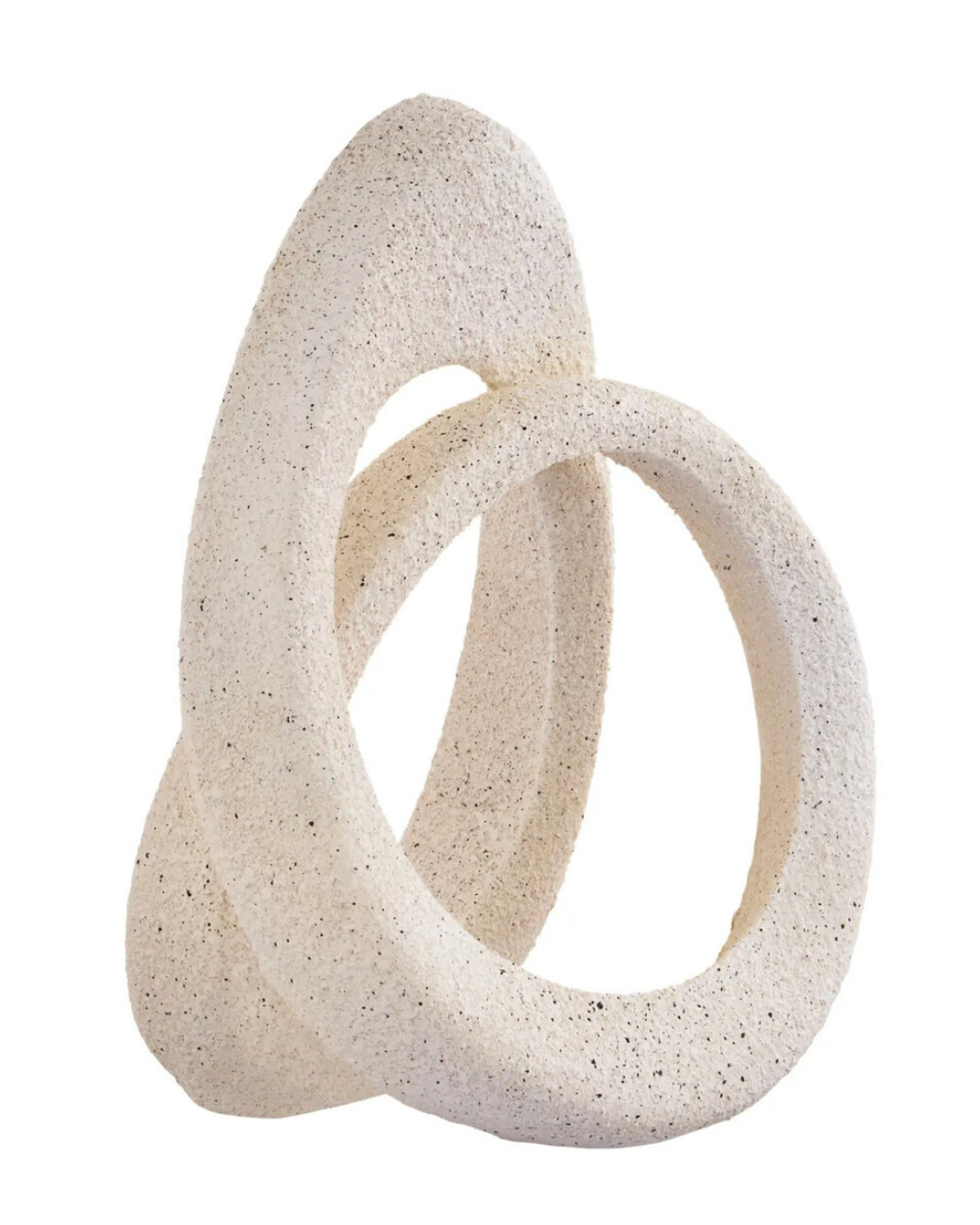 Broc Cream Textured Loop Sculpture