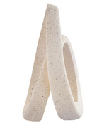 Broc Cream Textured Loop Sculpture