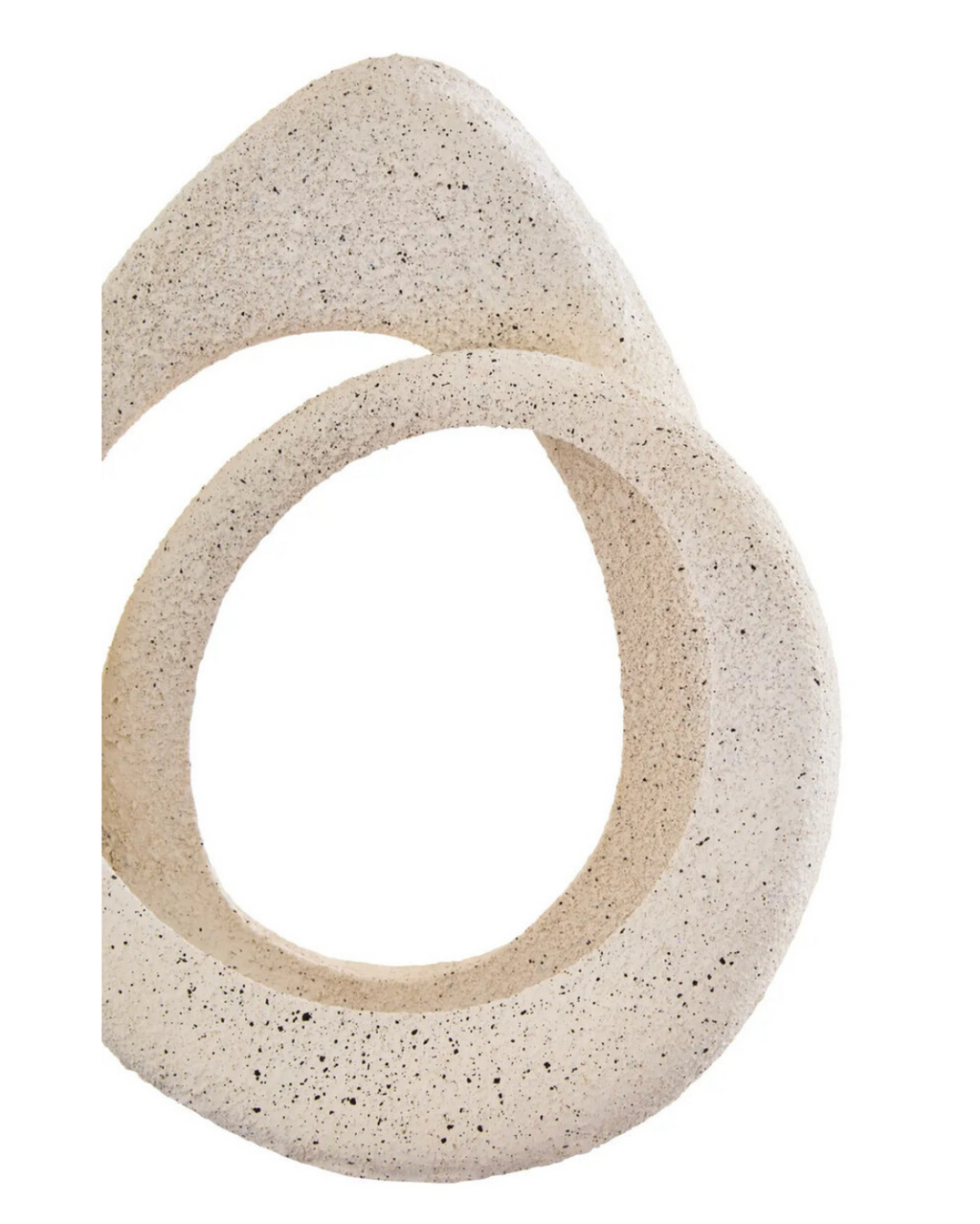 Broc Cream Textured Loop Sculpture