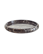 Zoro Black and White Marble Round Tray