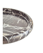 Zoro Black and White Marble Round Tray