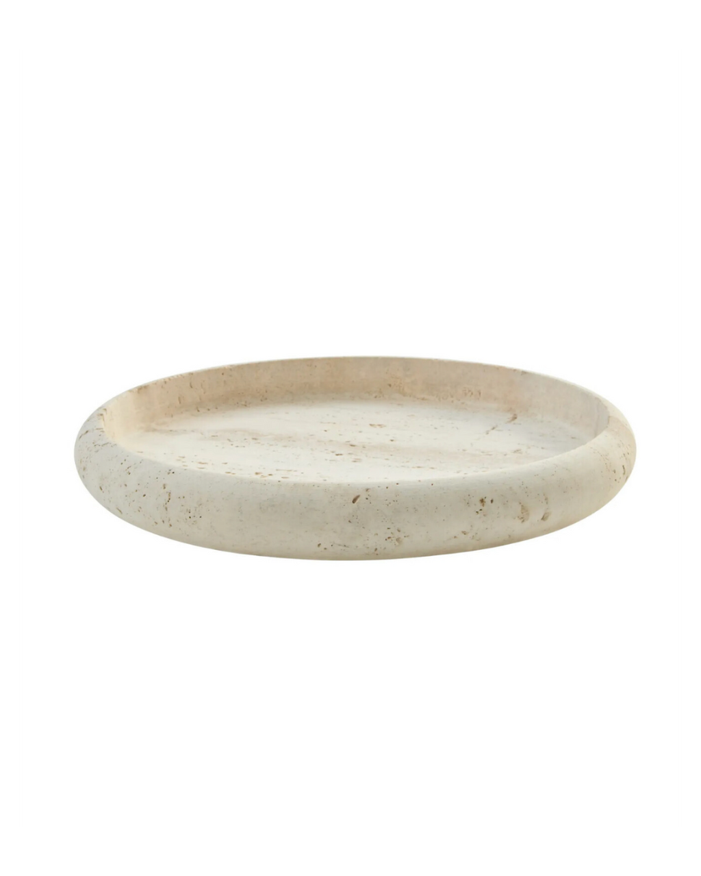 Tibor Round Travertine Tray