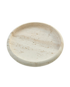 Tibor Round Travertine Tray