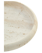 Tibor Round Travertine Tray
