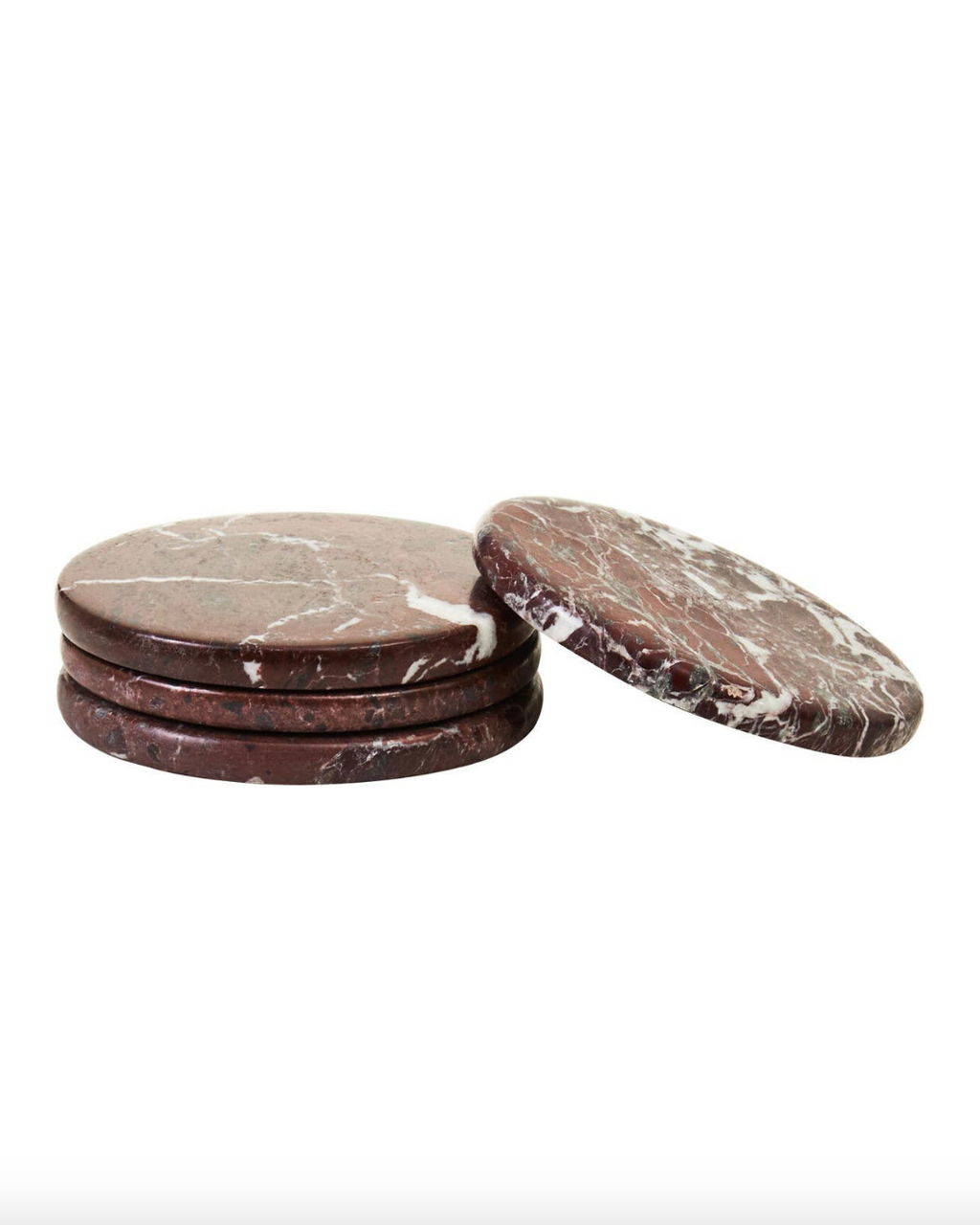 Salmo Set of 4 Red Marble Coasters