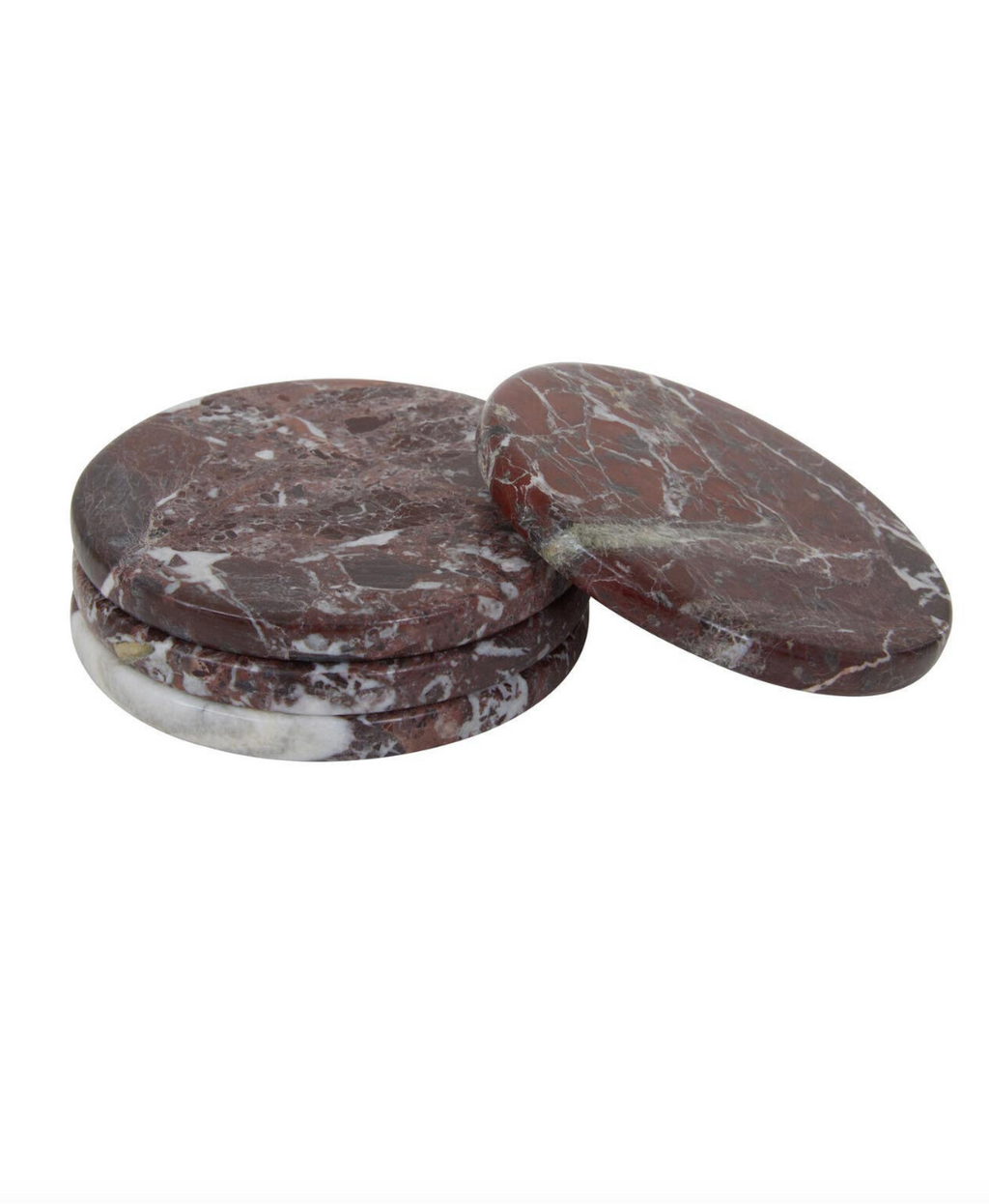 Salmo Set of 4 Red Marble Coasters