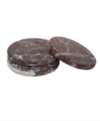 Salmo Set of 4 Red Marble Coasters