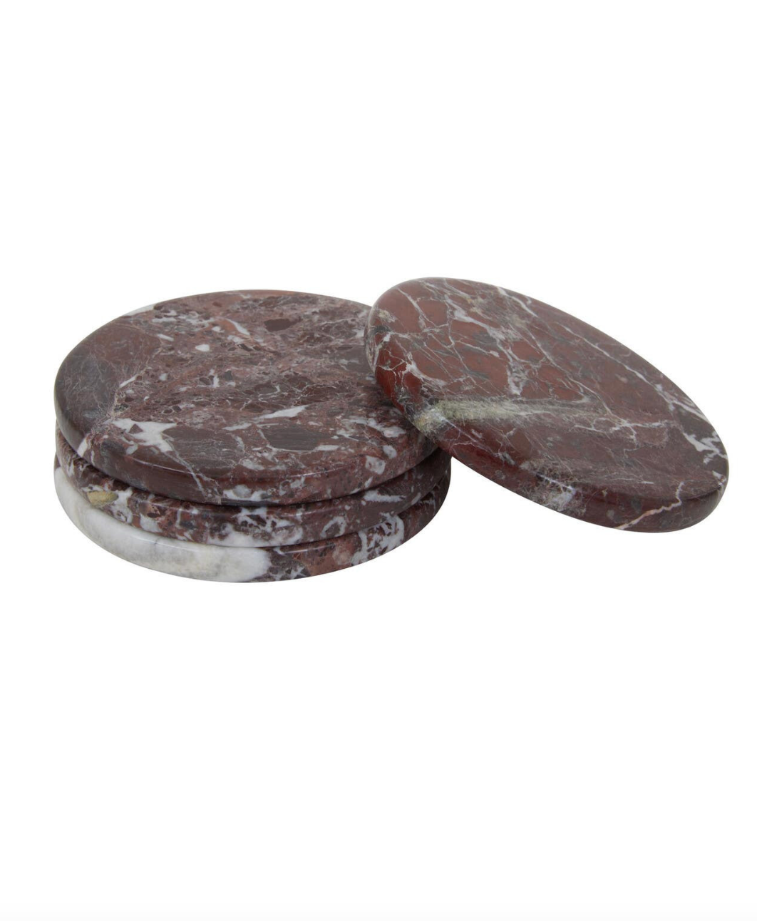 Salmo Set of 4 Red Marble Coasters