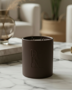 Dolni XL Brown Ceramic 2200G Tobacco & Oud Candle