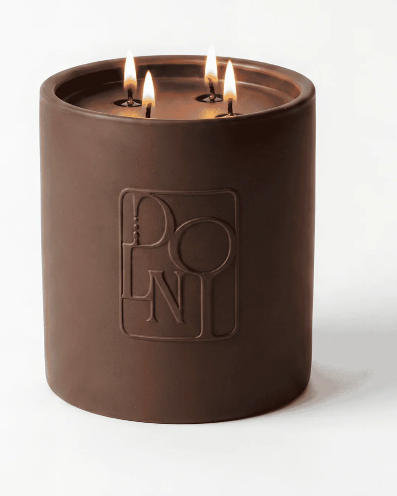Dolni XL Brown Ceramic 2200G Tobacco & Oud Candle