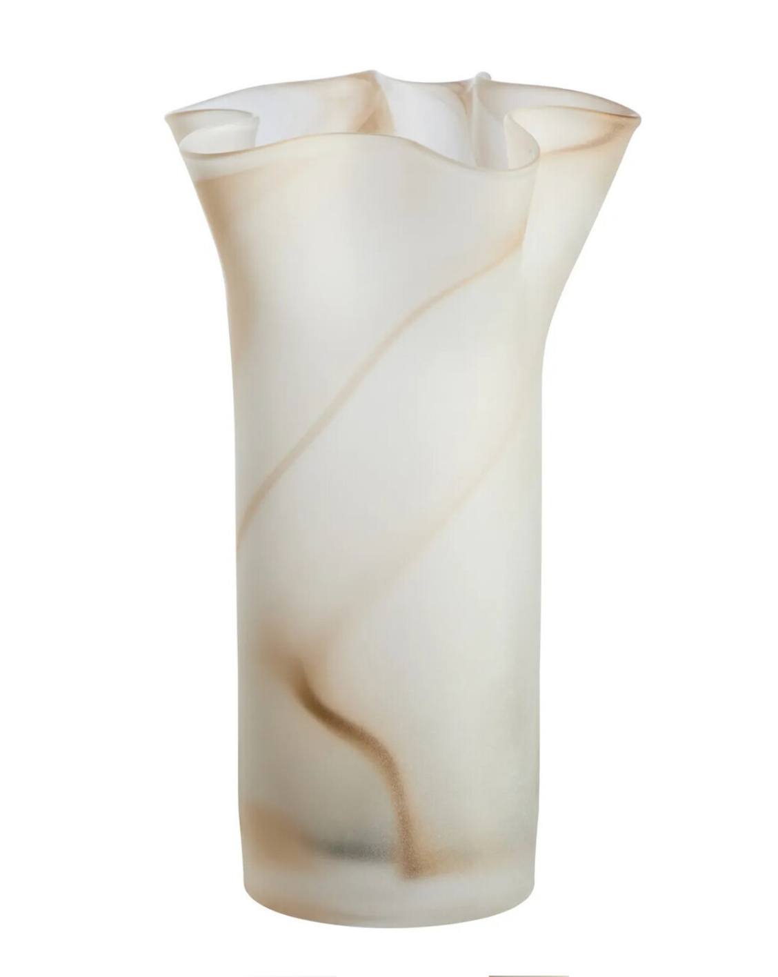 Galene Fluted Natural Glass Vase