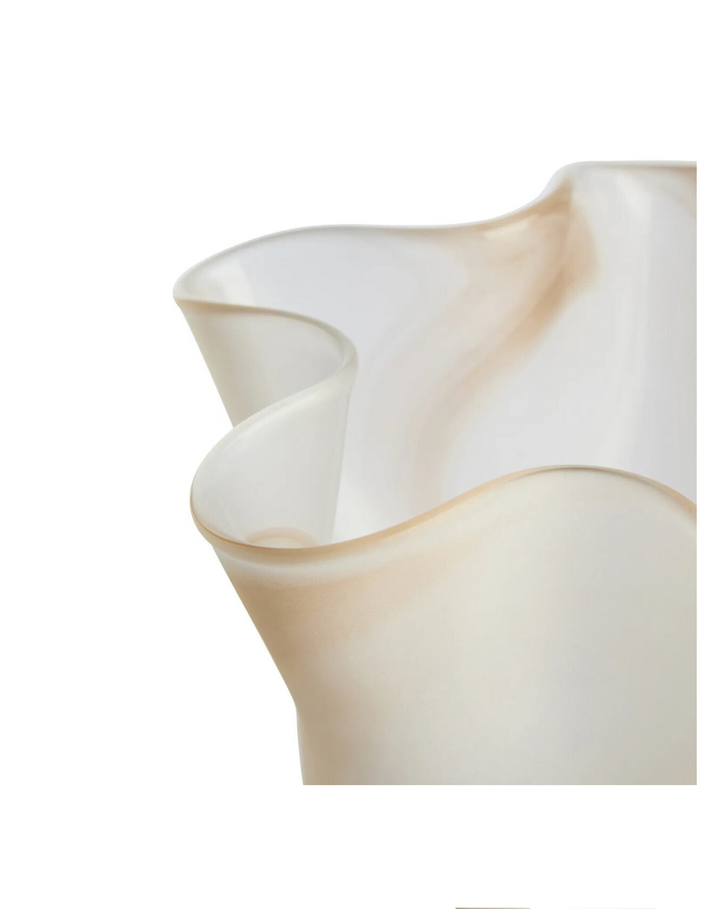 Galene Fluted Natural Glass Vase