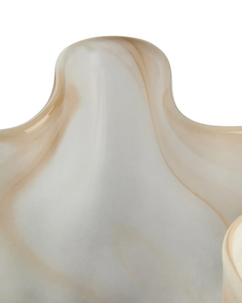 Galene Fluted Natural Glass Vase