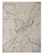 Snowcap Abstract medium pile woollen rug in ivory 8' x 10'