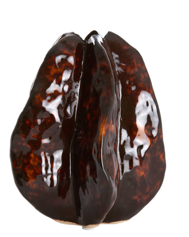Idrija Medium Vase - Dark Brown