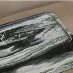 Kiara Plate Black and White Marble Plate