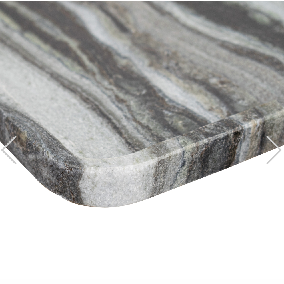 Kiara Plate Black and White Marble Plate