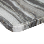 Kiara Plate Black and White Marble Plate