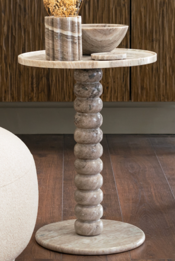 Hager Side Table Beige