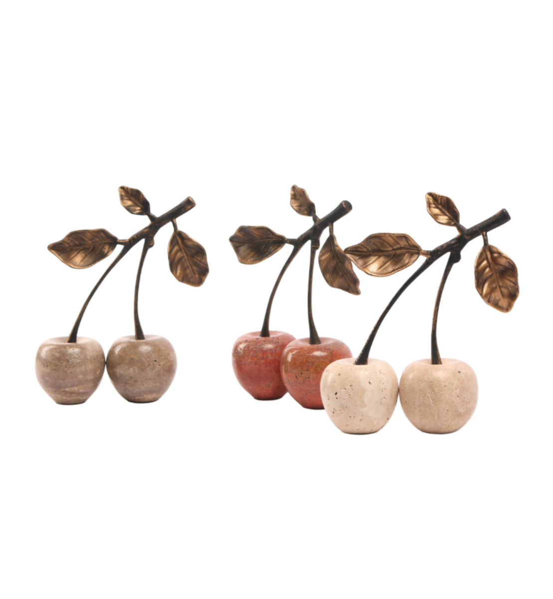 Keiichi Cherry Ornament in Travertine