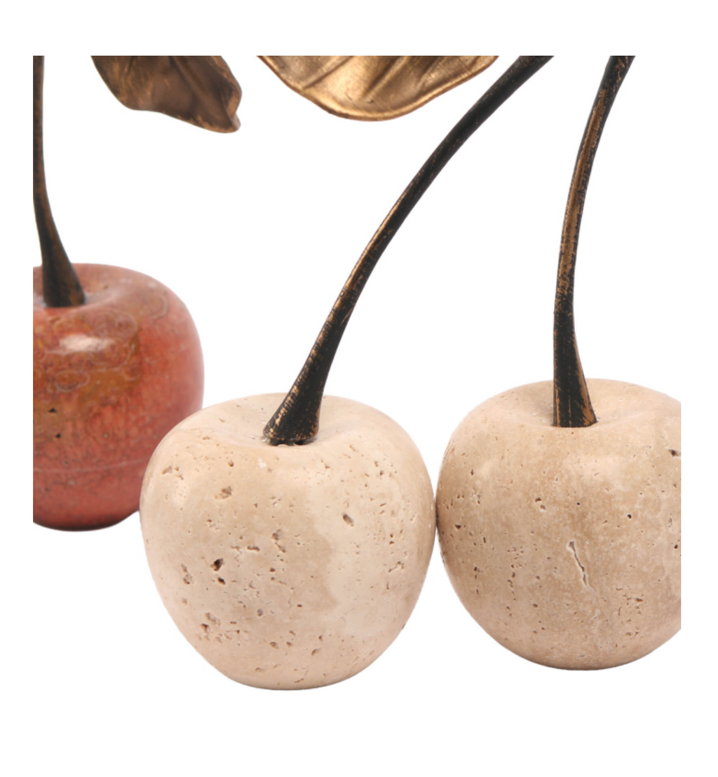 Keiichi Cherry Ornament in Travertine