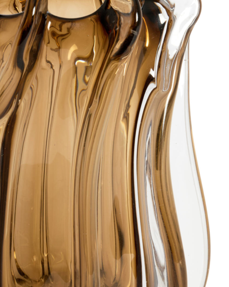 Mirola Glass Brown Vase Meduim